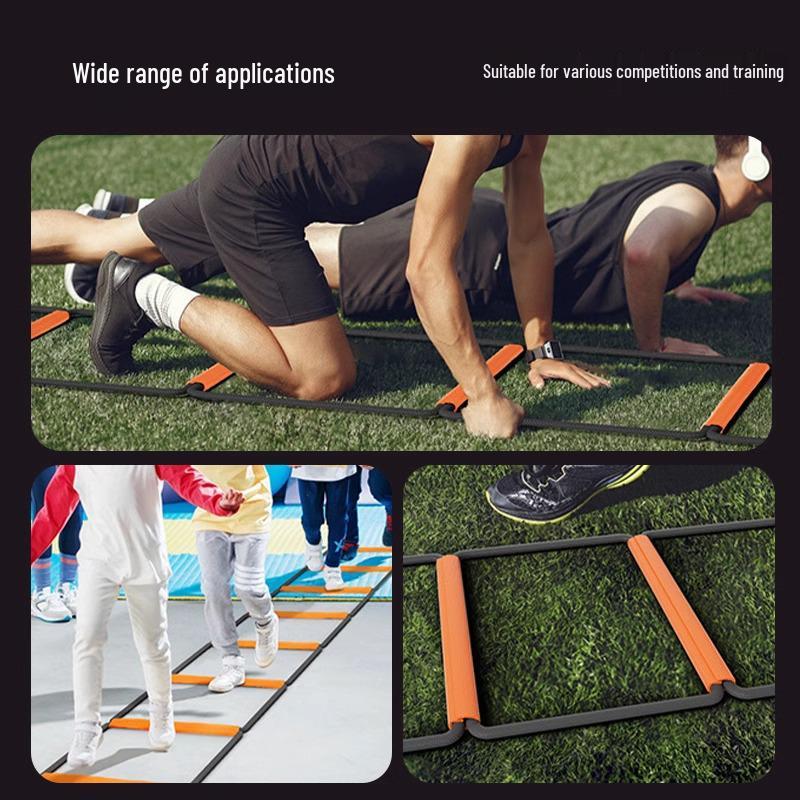 Escada Multifuncional de Agilidade e Fitness Infantil: Design de Borboleta, Amarelinha, Barreiras, Step Trainer de Basquete, Escada de Corda.