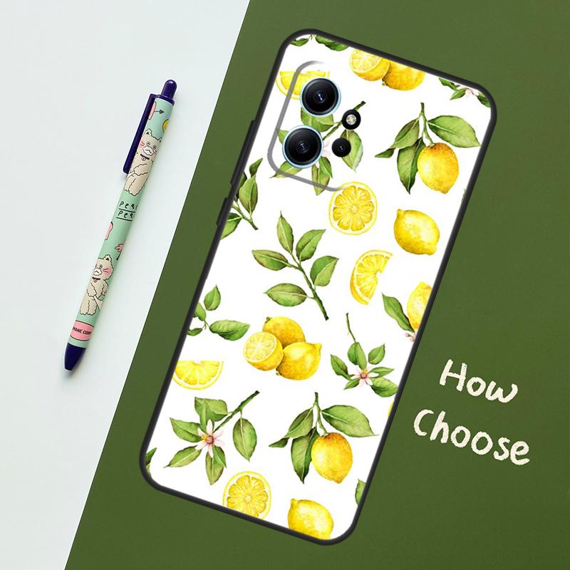 

Lemon Fruit For Xiaomi Redmi Note 12S 11S 10S 9S Note 12 8 9 10 11 Pro Phone Case For Redmi 12 9 C 10C Redmi Note 12S
