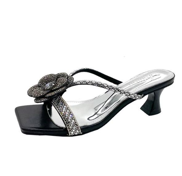 Pantoufles Basses En Caoutchouc Pour Femmes, Chaussures À Talons, 2026