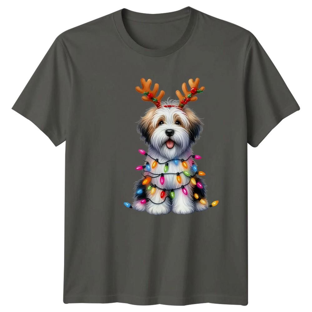 Christmas Dog Reindeer Antlers Holidays Christmas Unisexs TShirt Unisexs Tee S