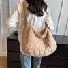 Women Padding Shoulder Bag Casual Quilted Crossbody Bag Fashion Solid Messenger Bag Versatile Slouchy Shopping Bag