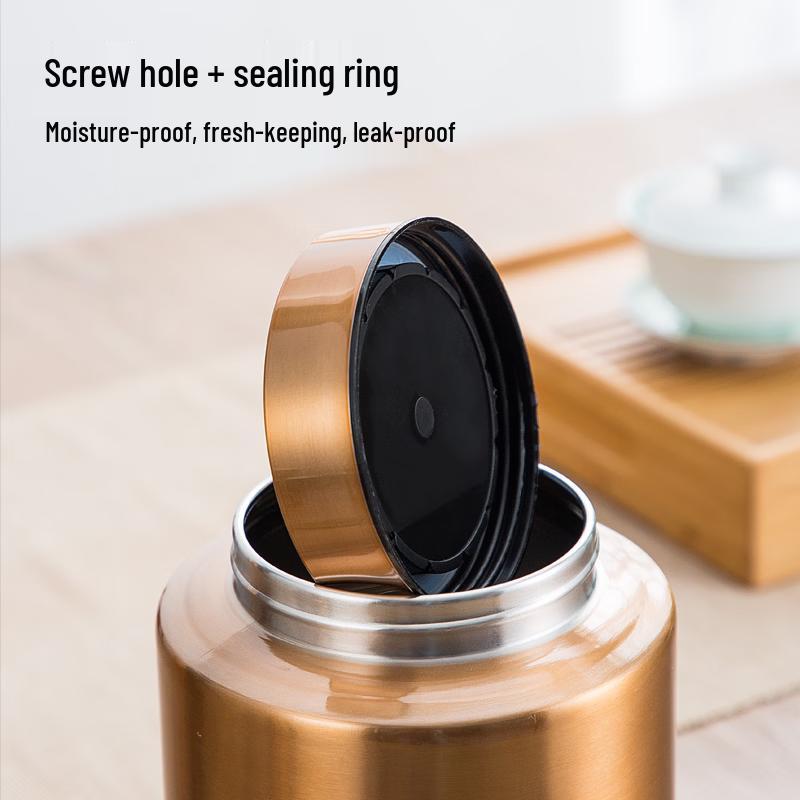 Premium Stainless Steel Tea Storage Canister
