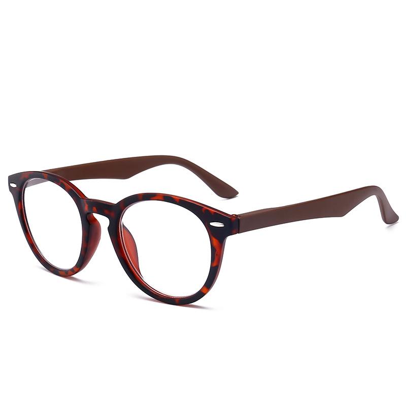 

Retro Reading Glasses Pc Full Frame Reading Glasses Unisex High Definition Rice Nail Round Frame Flower Glasses +100