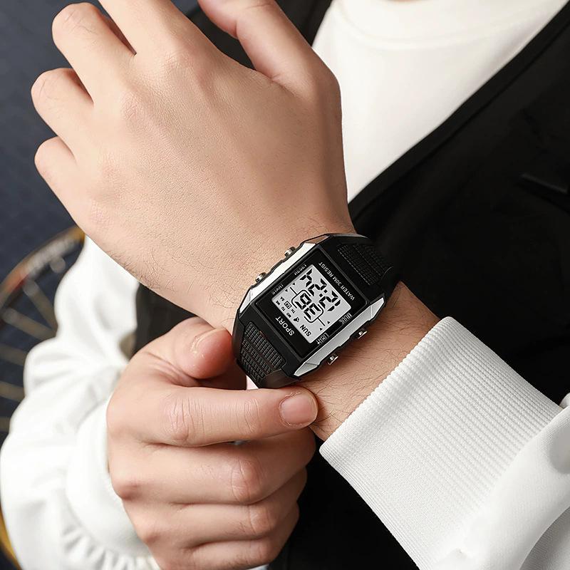 Ceas Digital Electronic Sport de Lux pentru Bărbați Calendar Numărătoare Inversă Rezistent la Apă Ceasuri de Mână Ceas cu Alarmă pentru Bărbați Reloj Hombre