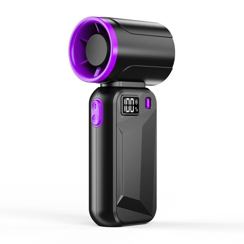 Compact High-Speed Wind Cannon Mini Fan: Portable, Powerful Handheld Desktop Companion.