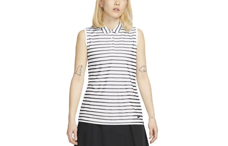 Nike Polo Shirts Women s White Polo Collar Moderate Straight Fit DX1508-100 M