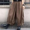 Women's Fashion Casual Solid Color Print High Waist Trousers Pants Capris