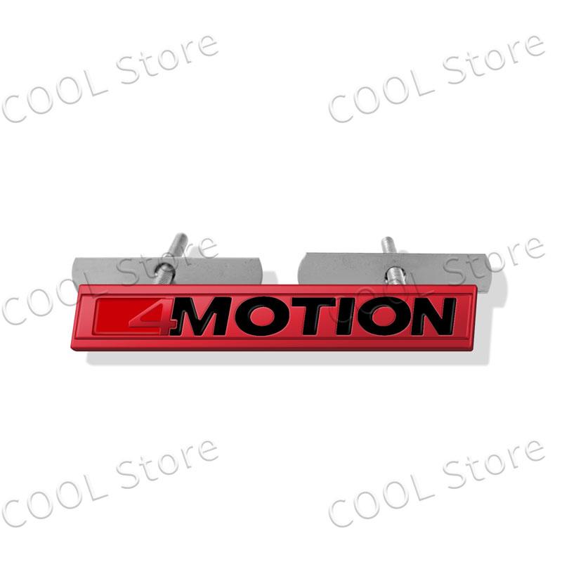 AABIP1 3D Car 4motion Emblem Logo Trim Front Hood Grille Badge Rear Trunk Sticker For VW Volkswagen Polo Golf Passat Jetta Accessories