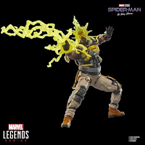 Hasbro Marvel Legends Series Electro, Spider-Man: No Way Home, Collectible 15cm Action Figure G0595, Authentic
