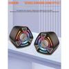 USB Corded Multimedia Speakers With Vibranted Color Effects And Double Connection For Laptop Desktop Devices