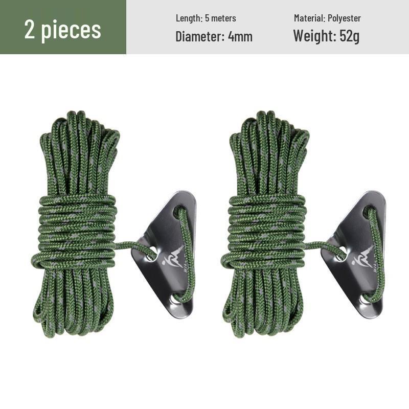 

Thickened Reflective Camping Rope: Adjustable, Windproof & Durable for Tents and Tarps.