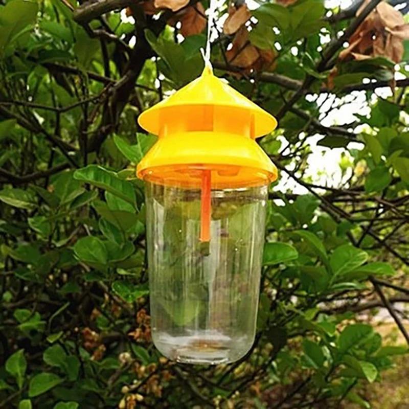 1 Piece Hanging Fruit Fly Trap, Outdoor Fly Catcher Bottle for Vegetable Garden and Farm