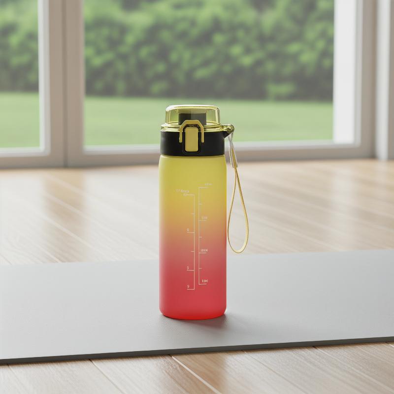 500ML Sports Water Bottle Large Capacity Leakproof Gradient Color Portable Jug for Fitness Gym Outdoor UseHot Sale