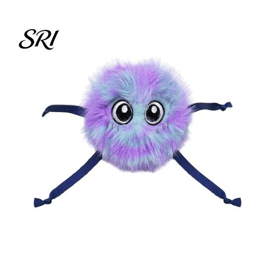 Cat Exercise Toy Interactive Plush Ball Smart Automatic Rolling Cartoon Indoor Cats Boredom Relief Self-Rolling Teaser Pet фиолетовый