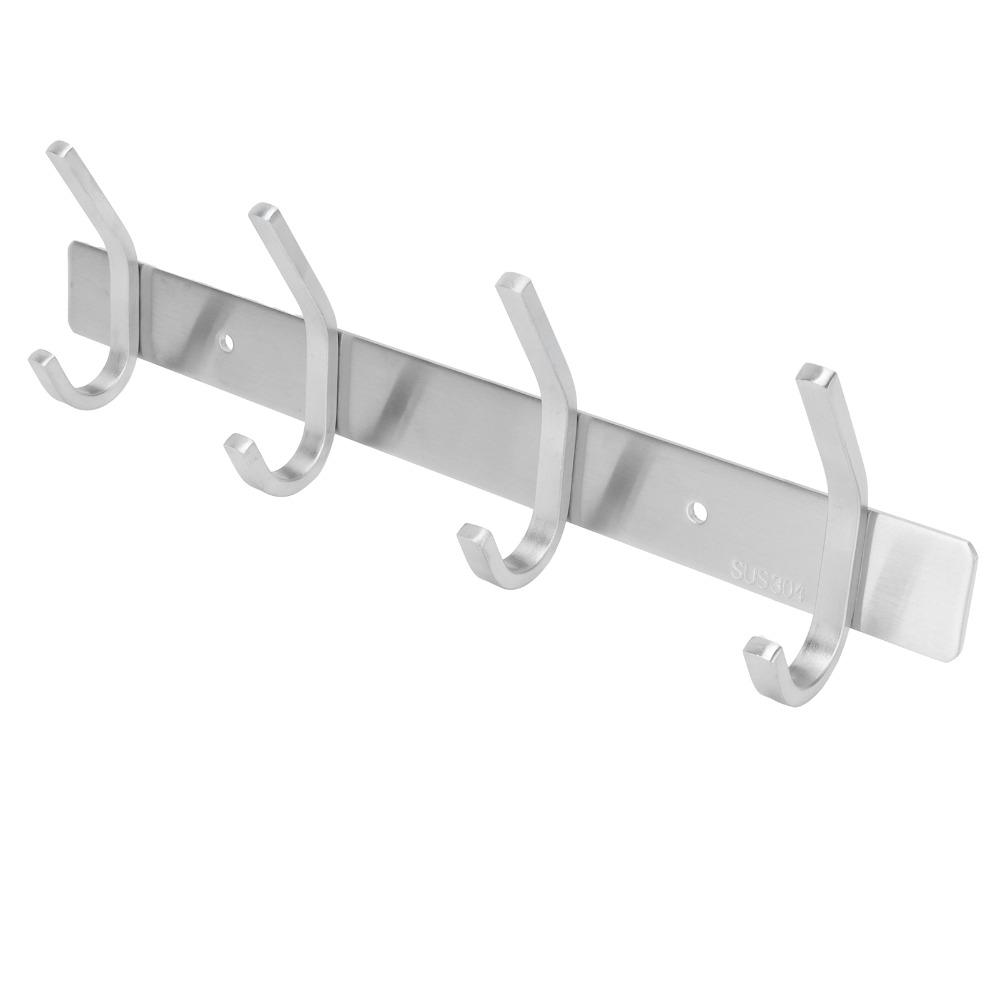 Stainless Steel Coat Hook Silver Coat Hanger Practical Towel Rack  Home Office