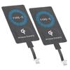Adaptador Carregador Sem Fio Tipo C 2 Peças Receptor de Carregamento Portátil para Celular Tipo C