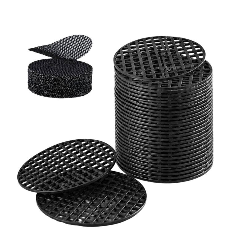 200lots Plastic Pot Drain Screens with Perforated Round Construction to Help Control Soil During Potting and Repotting