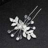 Fashion U-shaped Hairpin Hair Clips Leaf Pearl Hair Bridal Headwear Wedding Jewelry Hair Accessories