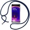 Protective Case - E.F.CONNECTION - OPPO Find X5 - Flexible - Silicone - Transparent/Navy Blue