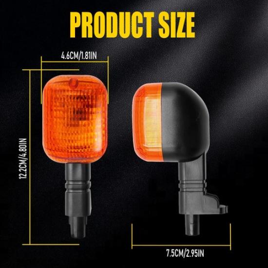 2X For BMW G 650 GS 2008-2010 Motorcycle Turn Signals Lights Blinker Amber Lamp