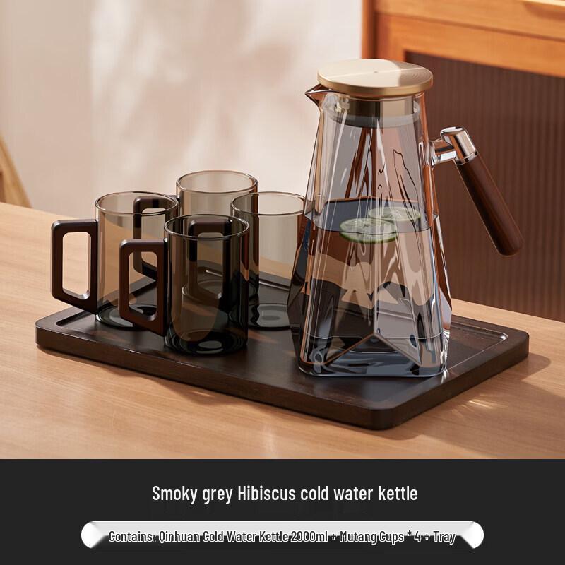 ZISIZ Glass Cold Water Pitcher