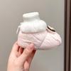 Winter Baby Shoes: Soft Sole Walker for Girls, 6-12 Months, Non-Shedding Velvet, Warm Cotton Boots