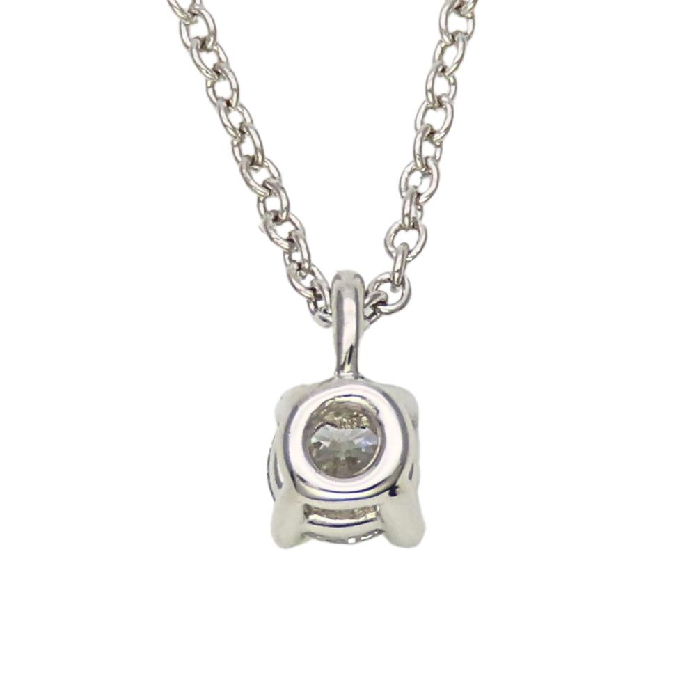Used TIFFANY&Co. Necklace Solitaire Pt950Platinum/diamond 2.4g Platinum 1PD