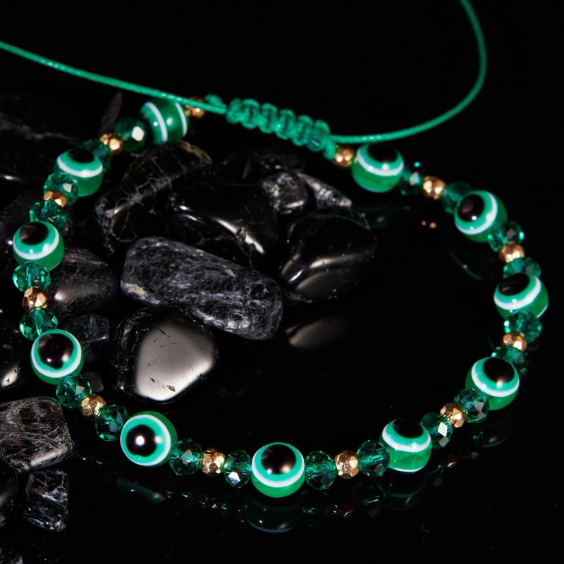 Blaue Augen Perlen Verstellbare Armbänder Türkische Glücksbringer Armbänder für Damen Herren zum Schutz und