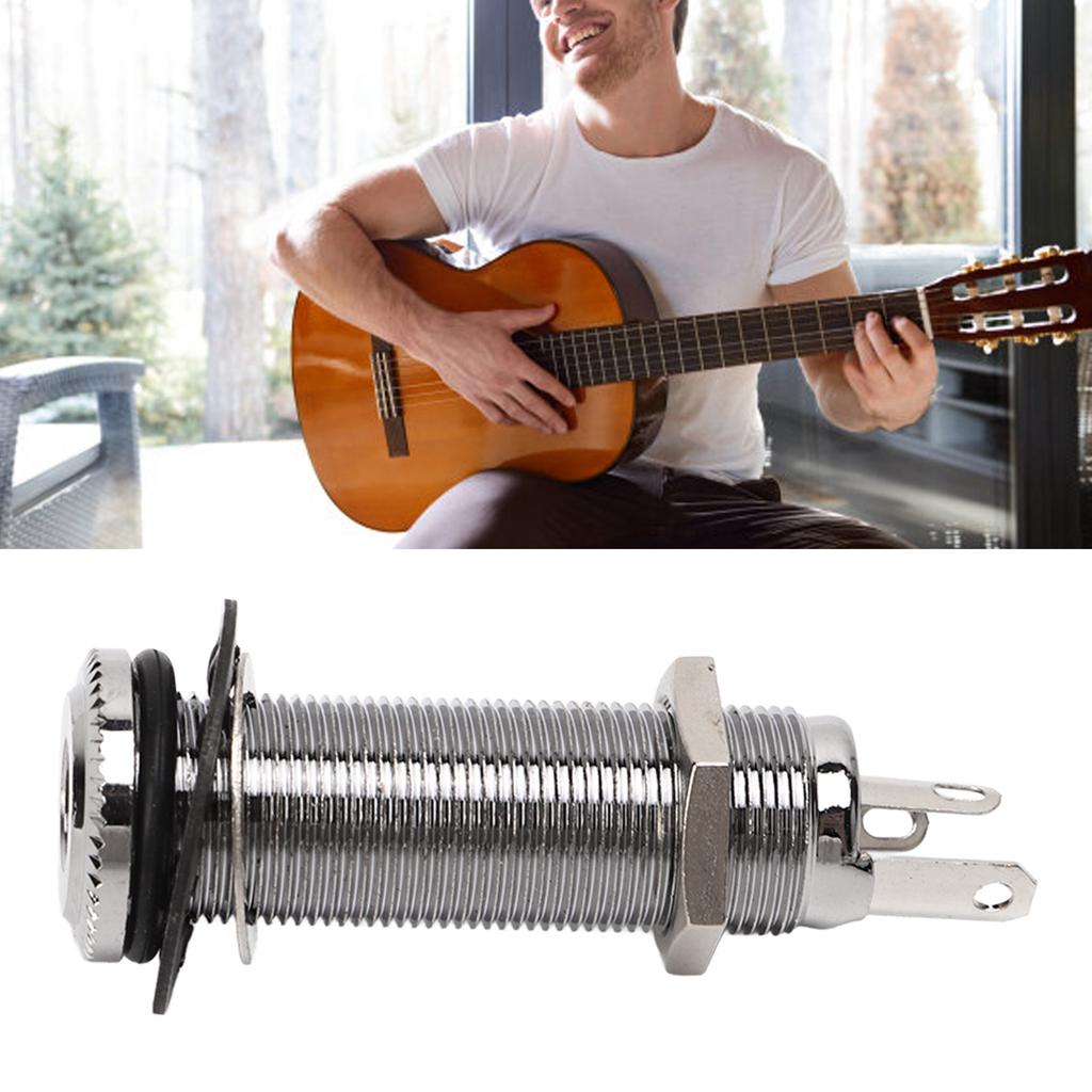 Gitarre Gewinde   Ersatz Messing Gerader Ausgang Endpin für Elektrische Gitarre Bass