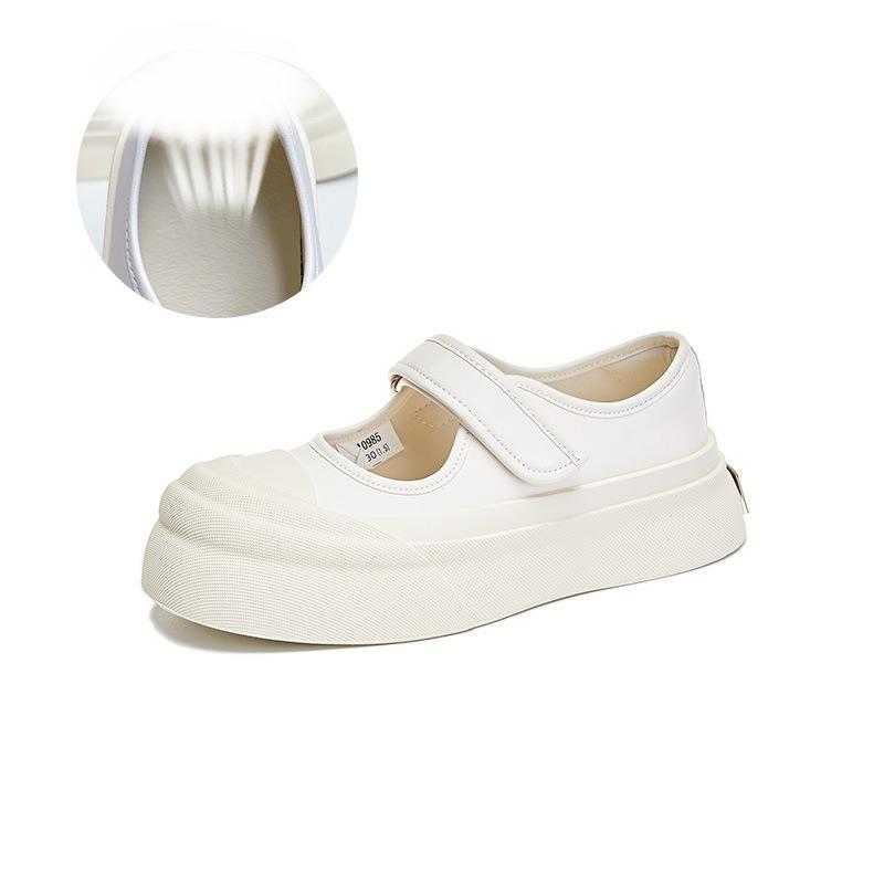 

Кожаные туфли Мэри Джейн Женские туфли Одиночные туфли Повседневные туфли Hundred 40 бежевый