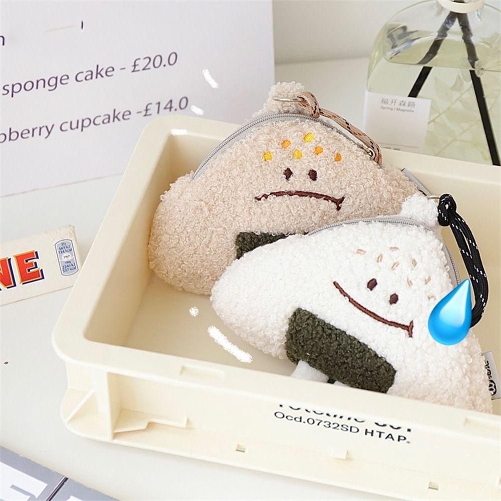 Neck Purse Bag Rice Ball Plush Bag Expression Crossbody Bags Mini Halter Small Bag  Children