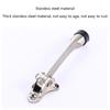Stainless Steel Anti-collision Door Stopper Kick Down Door Holder Rubber Buffer Suitable for Homes Offices Punch Install