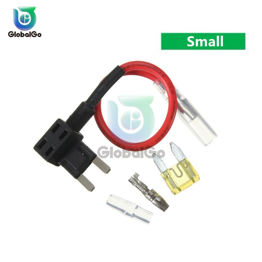 12V Micro/Mini/Standard Size Car Fuse Holder Add-a-circuit TAP Adapter with 10A Micro Mini Standard ATM Blade Fuse