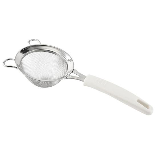 Kitchen Stainless Steel Handheld Screen Mesh Flour Sieve Oil Strainer Colander