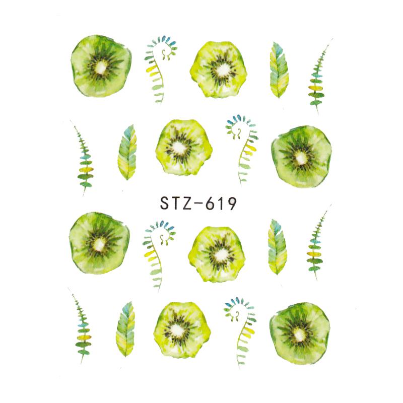 1 lapos vízáteresztő körömmatrica matrica körömdíszítés virág pillangó kaktusz levél geometria