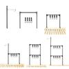 Camping Cookware Hanging Rack Camping Lamp Holder Multi-functional Cookware Shelf Cookware Organizer Holder with Hooks
