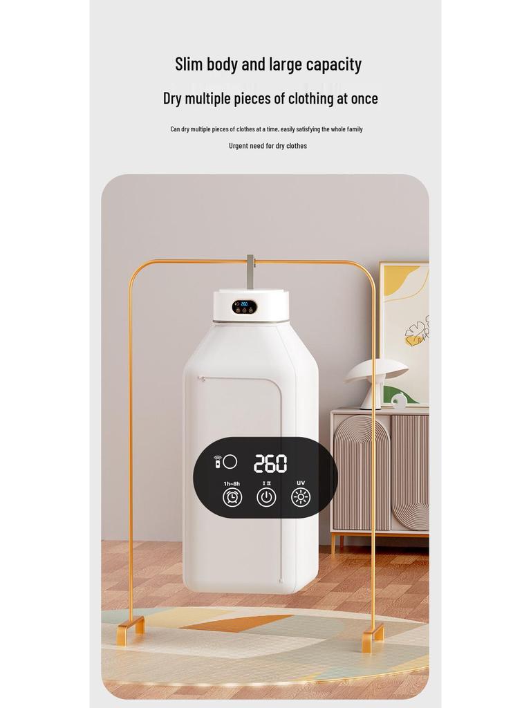 Foldable Compact Clothes Dryer for Home, Baby, Dorm, and Travel