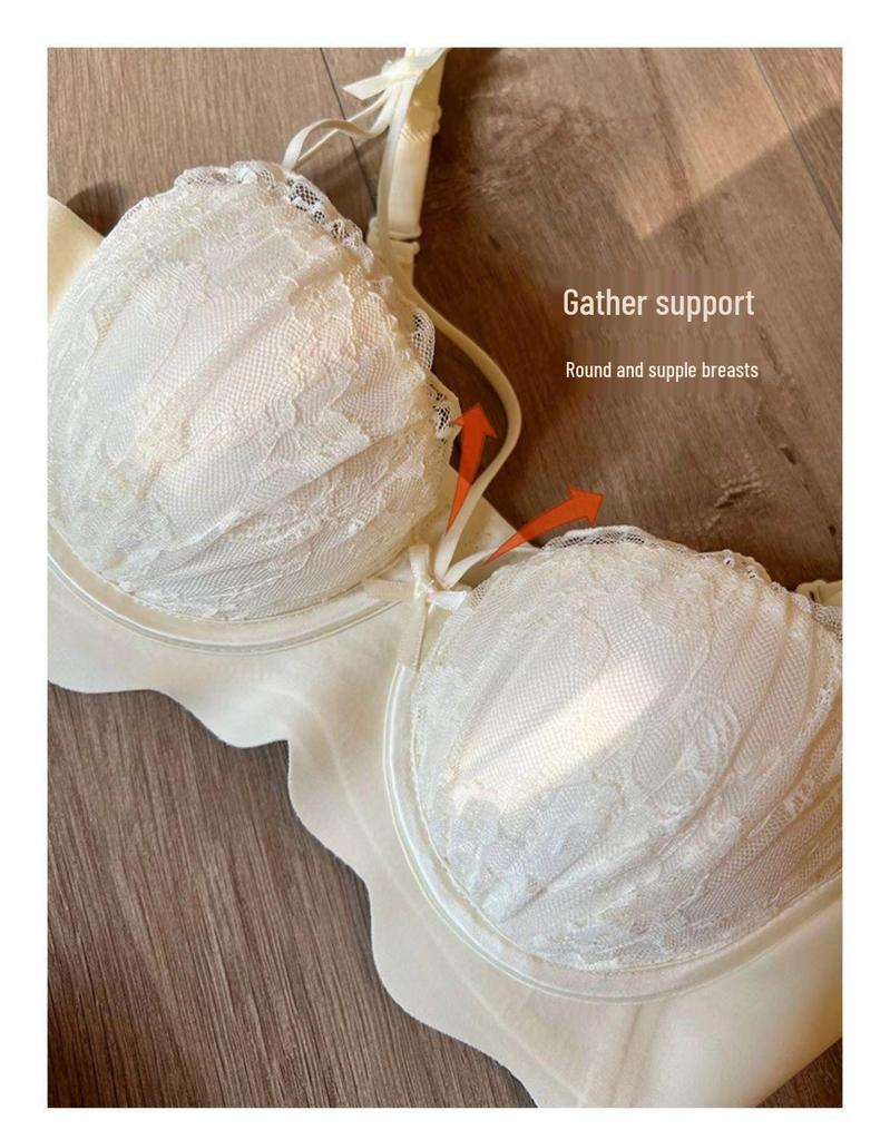 TikTok Kuaishou Sexy Wireless Lingerie: Anti-Sagging Pure Desire Bra for Women