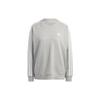 Essential Three Stripes Pullover Sweatshirt Women Sweatshirt Gray IC9905