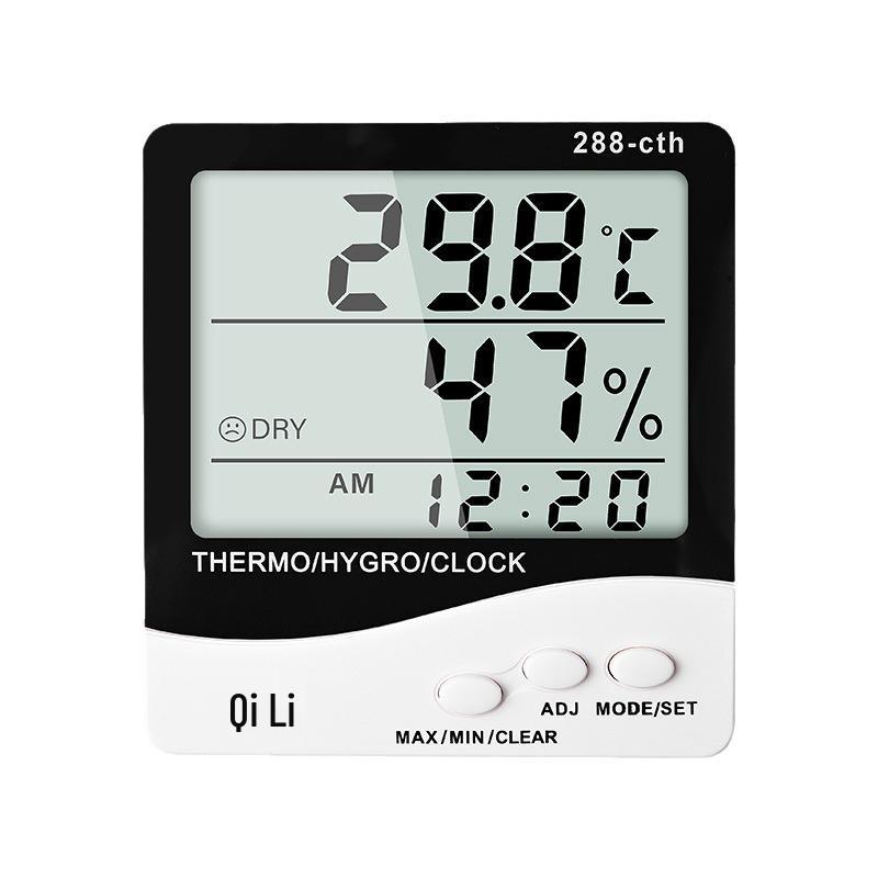 High-Precision Digital Thermohygrometer for Greenhouses, Warehouses, and Pharmacies