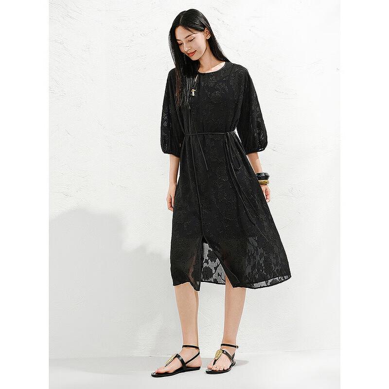 

JIU ZI ANNAKOO Elegant New Chinese Style 3D Floral Dress 2XL