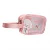Clear Travel Bag Cherry Puppy Frosted Translucent Waterproof PVC Toiletry Bag Pouch for Washing