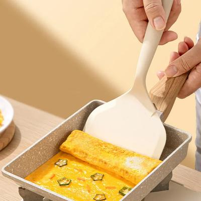 1ks silikonová Tepelně odolná špachtle pro domácnost nepřilnavý na potraviny Pánev na sushi steak ryba palačinka pečení Scoop Kitchen Tool