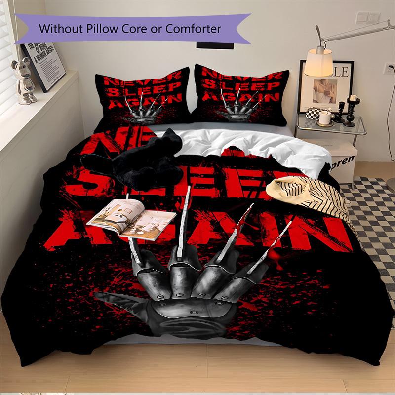 3pcs Never Sleep Again Duvet Cover Set, 1 Duvet Cover + 2 Pillowcases (No Insert), High-Definition Print, Home & Dorm Set yy251208046