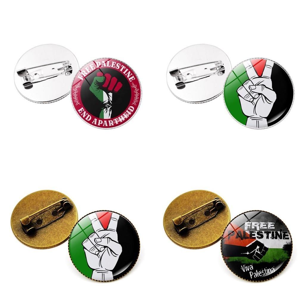 Premium Zinklegierung Palästina Flagge Brosche Anstecknadel Einzigartiges und stilvolles Accessoire für Taschen und Schmuck Großhandel
