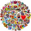 50 Street Graffiti Series Stickers, Funny Suitcase Helmet Notebook Personalized Guitar Stickers