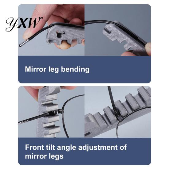 Acetate Frame Adjuster Eyeglass Curvature Glasses Temple Arm Bender Nose Pads Sunglasses Bending Tool Professional Optician for DIY Repair