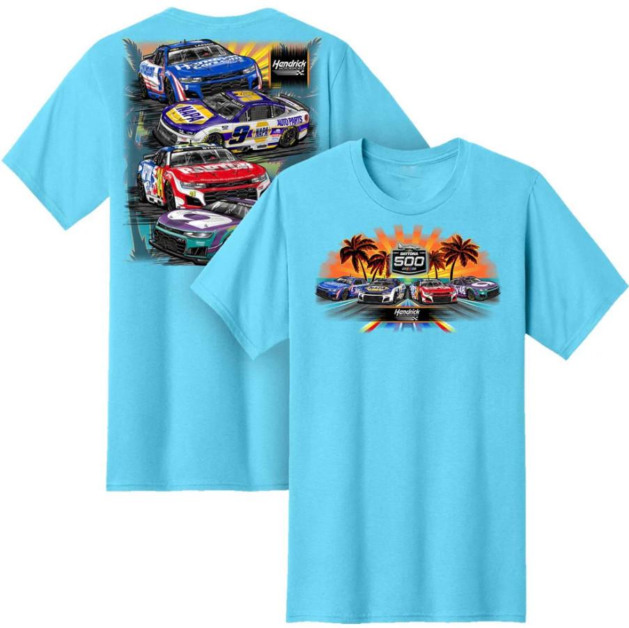 Hendrick Motorsports 2026 Daytona Tropical 4Car Tshirt Unisex T-Shirt L