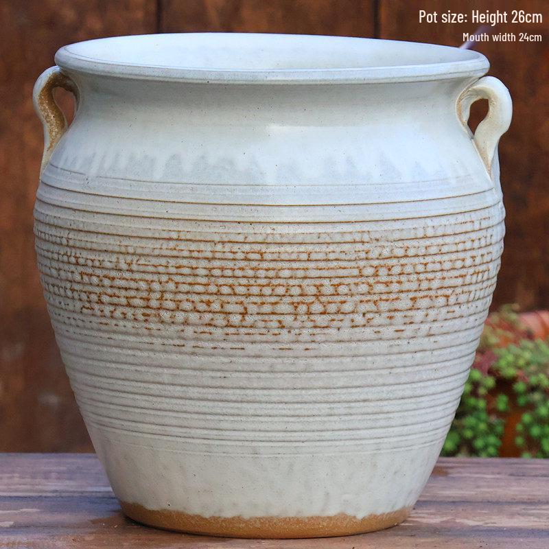 Extra Large Ceramic Succulent & Flower Pot for Trees and Plants