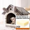 Cozy Pet House for Indoor Cats and Small Dogs, Removable Washable Pet Bed House with Soft Cushion, Warm Winter Pet Sleeping Nest